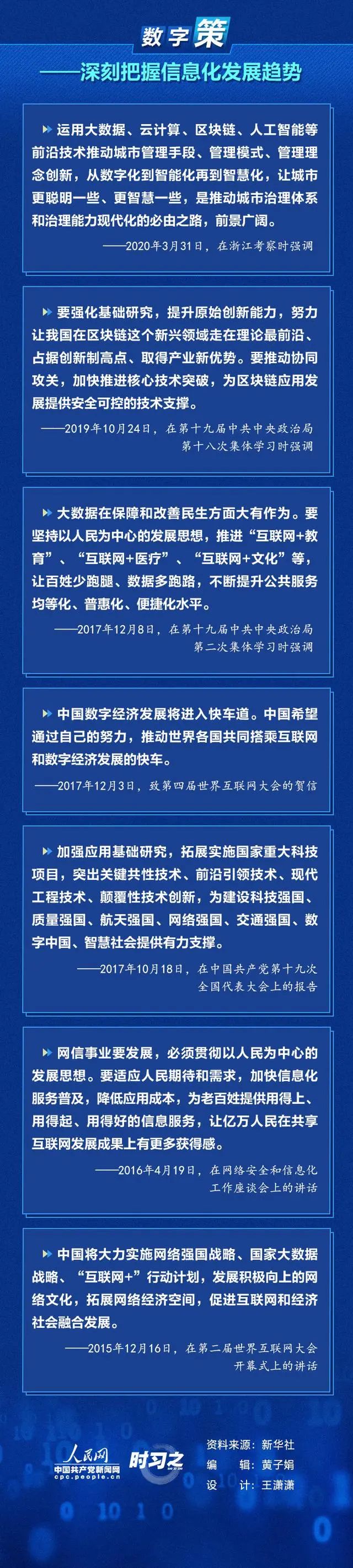 加快数字化发展，建设数字中国